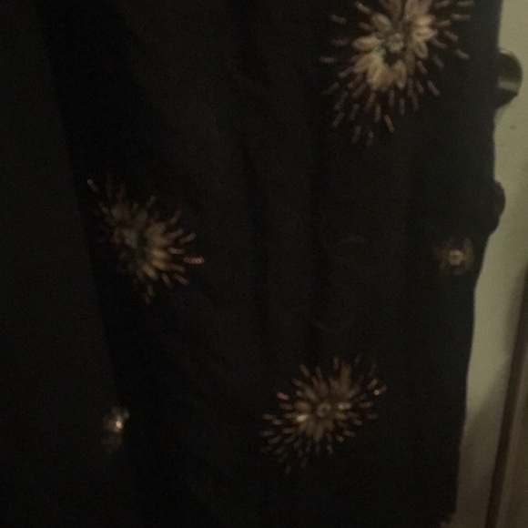 (12) SUE WONG Nocturne Maxi Halter Embellished Dress - Picture 4 of 10